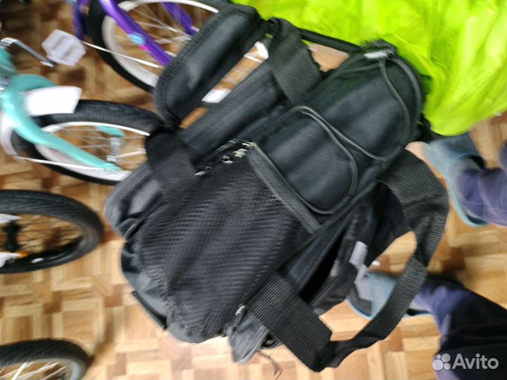 Сумка на багажник велосипеда с дождевиком