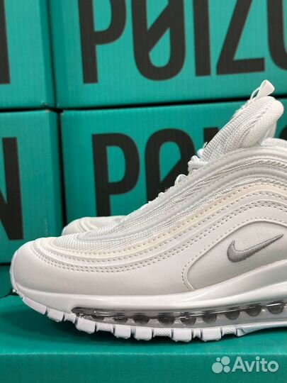 Nike Air Max 97 White Оригинал Белые Poizon