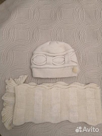 Шапка и шарф зимние