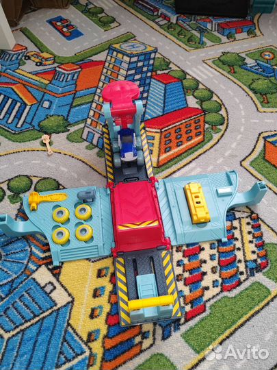 Игровой скотч, машина с треком Вспыш