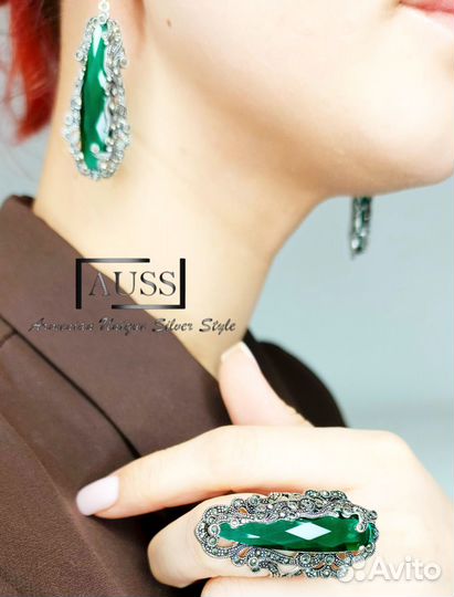 Серьги серебряные