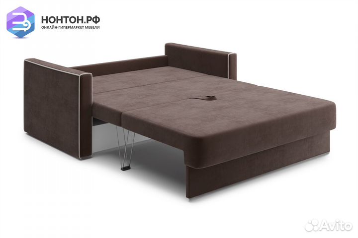 Диван еврокнижка Леон коричневый