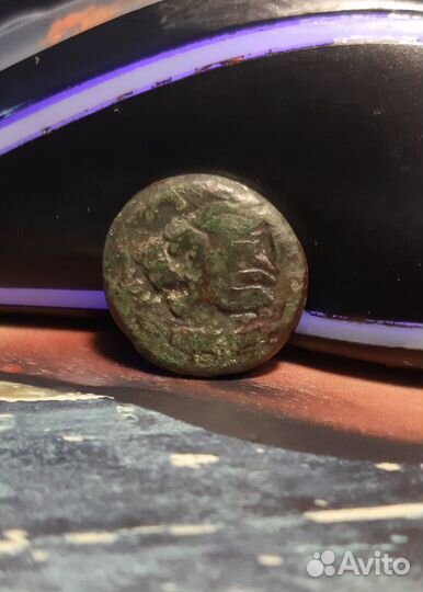 Античная монета Лев осетр, пан.Боспор. Пантикапей