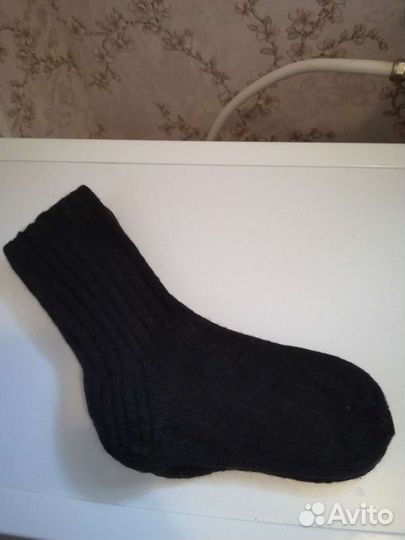 Носки шерстяные ручной вязки