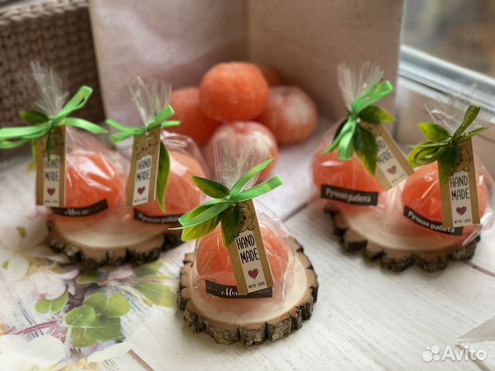 Мандарины, мыло ручной работы