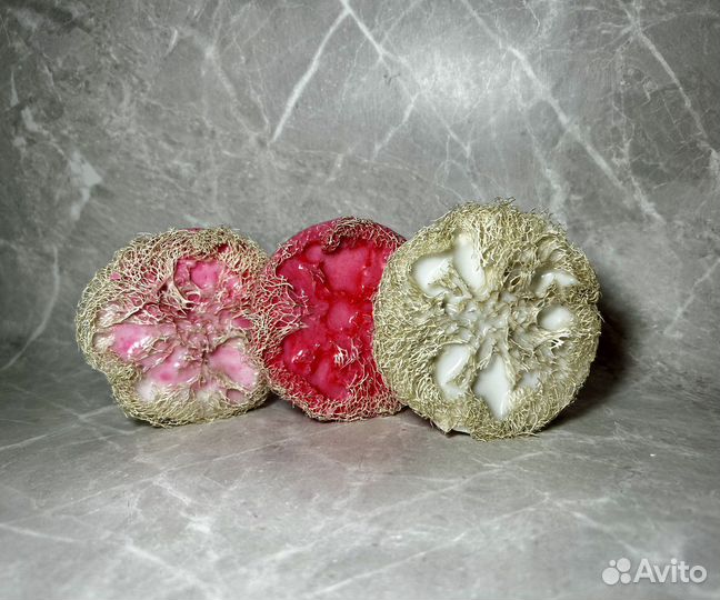 Массажное мыло с люфой