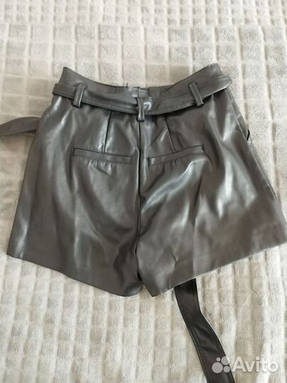 Шорты женские кожаные