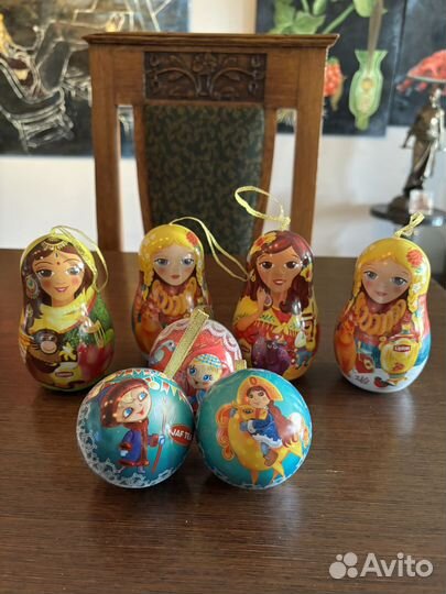 Жестяные новогодние игрушки