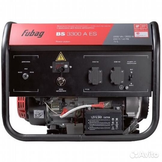 Бензиновый генератор Fubag BS 3300 A ES, (3300 Вт)