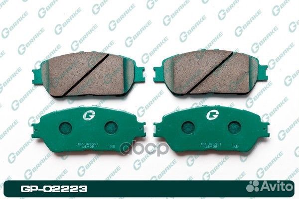 Колодки тормозные GP02223 gbrake
