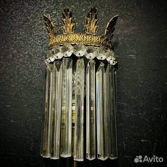 Люстра антикварная и бра