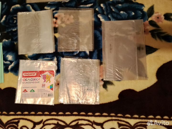 Тетради, обложки - пакетом