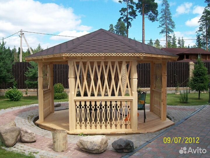 Беседка терраса шатер