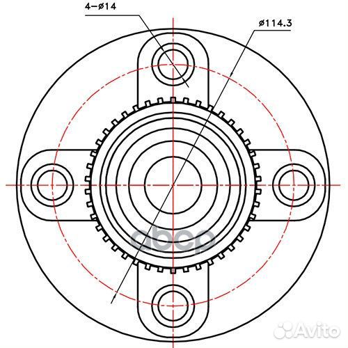 Ступица задняя зад лев Z89107R Zikmar