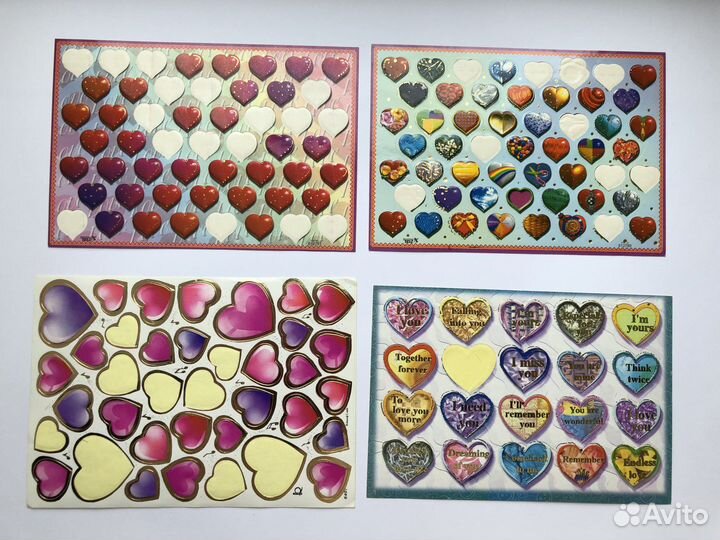 Наклейки сердца из 2000х. Стикеры сердце