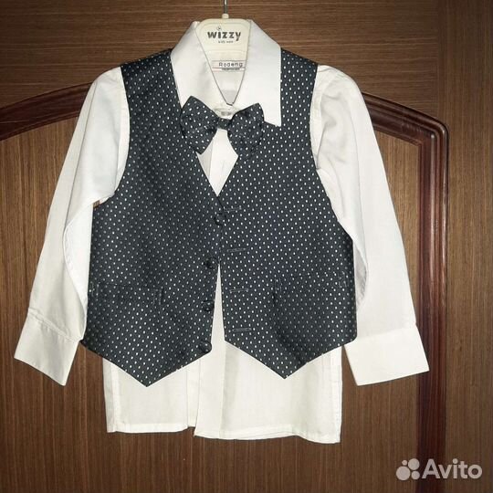 Рубашка с жилеткой и бабочкой