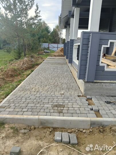 Укладка тротуарной плитки под ключ