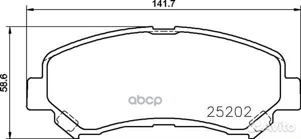 Колодки тормозные дисковые перед (PF-2546)