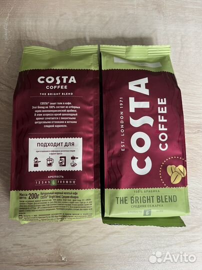 Молотый кофе costa