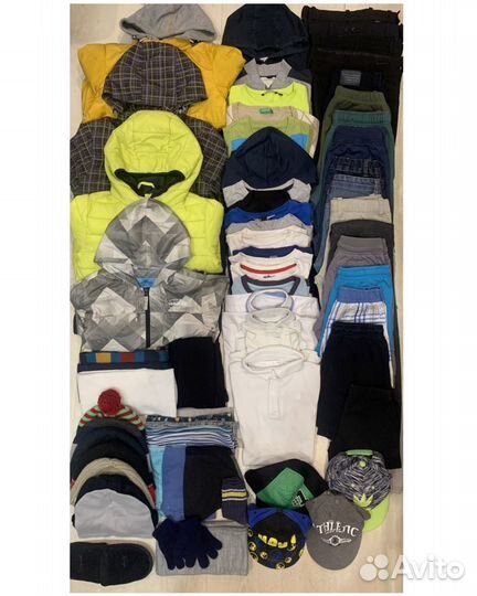Пакет одежды д/мальчика (рост 128-130 см) 77 вещей