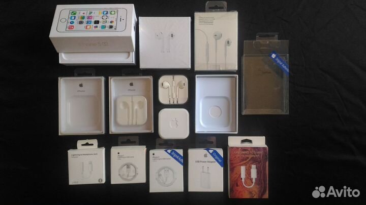 Коробки Apple EarPods,AirPods, iPhone 5s,Lightning