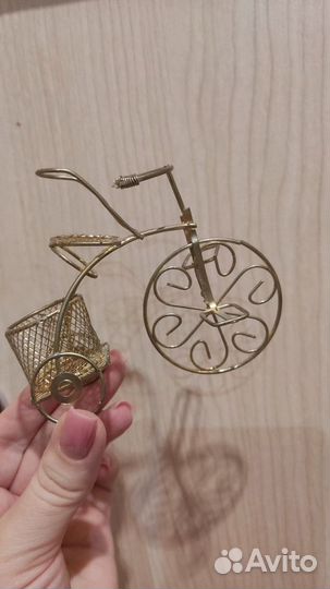 Декор велосипед металлический