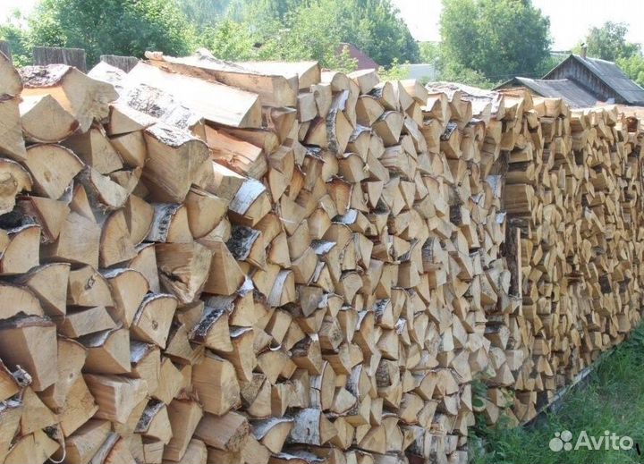 Дрова колотые береза