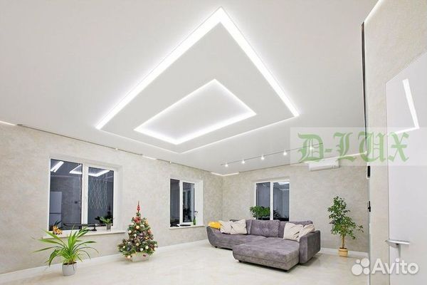 Натяжные потолки под ключ