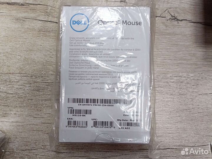 Мышь проводная Dell MS116