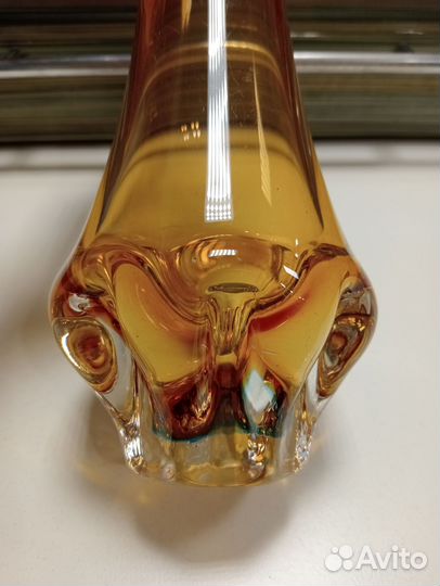 Ваза цветное стекло. лзхс СССР