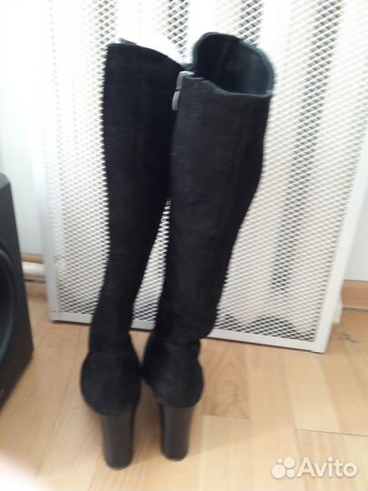 Сапоги женские осенние высокие замшевые Belwest