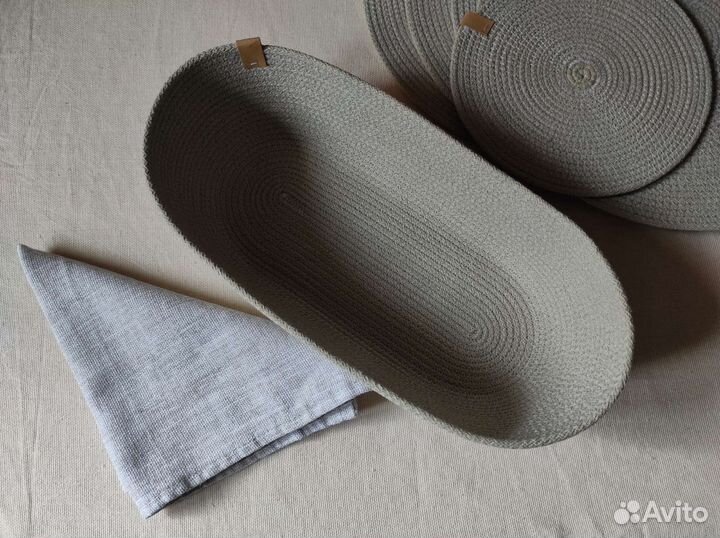 Салфетки сервировочные, набор, плейсматы, хлебница