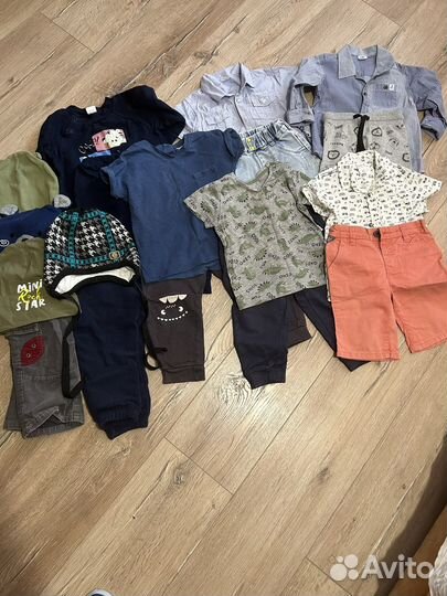 Детские вещи пакетом на мальчика 80 86
