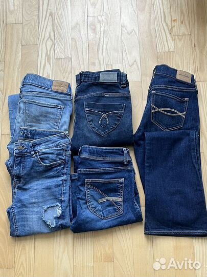 Джинсы Zara, Calvin Klein, Abercrombie & Fitch