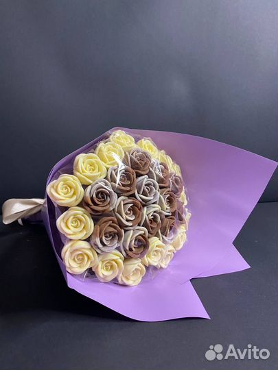 Розы из Бельгийского Шоколада - 29 шт в Букете