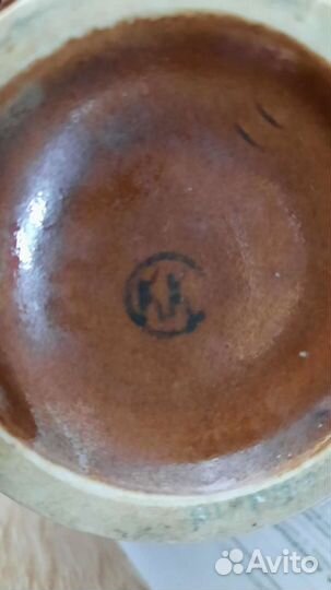 Глиняный кувшин СССР с клеймом кк