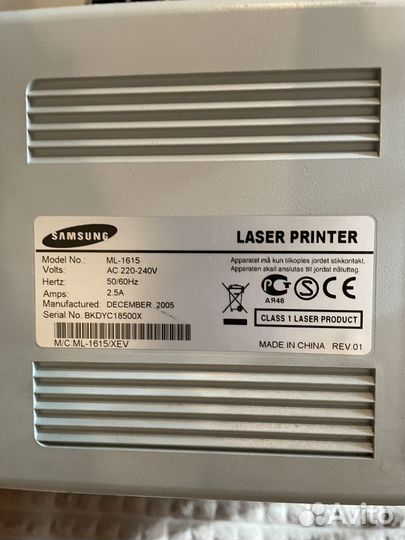 Принтер лазерный samsung ML-1615