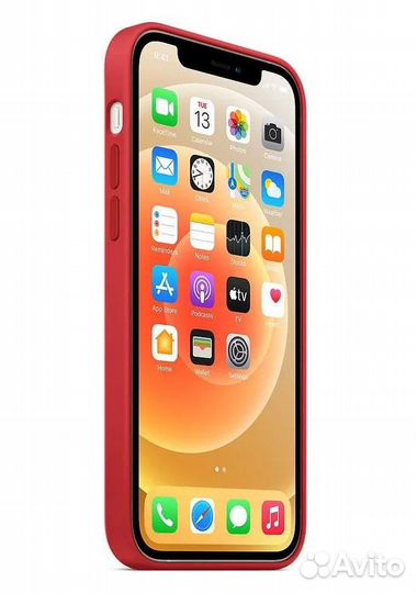 Оригинал Silicone Case для iPhone 12 /12 Pro Red