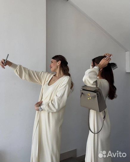 Платье с кардиганом женское