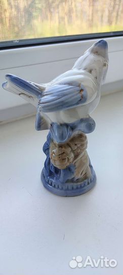 Статуэтка синица. 1950-60 года. Фарфор
