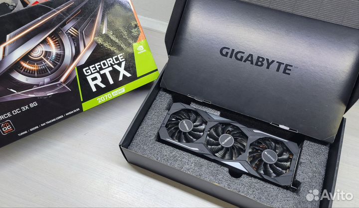Видеокарта rtx2070 super 8gb gigabyte OC
