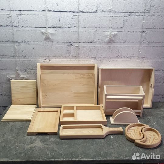 Деревянные изделия (подносы, менажницы)