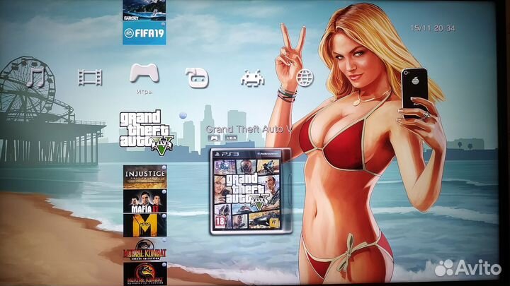 Sony PS3 Slim 320GB(Прошита) +35 игр