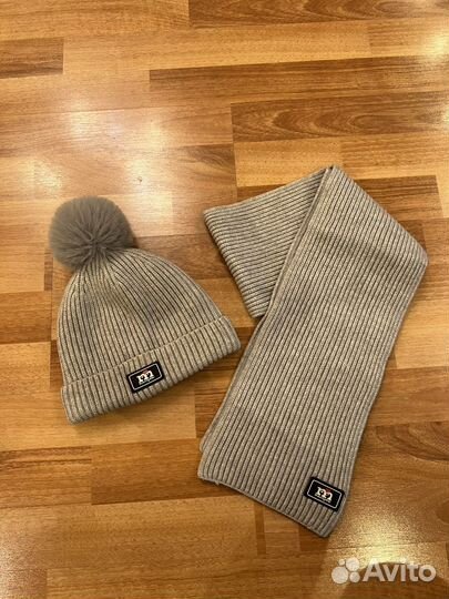 Комплект шапка и шарф для девочки