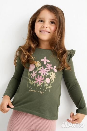 Лонгслив для девочки C&A 128