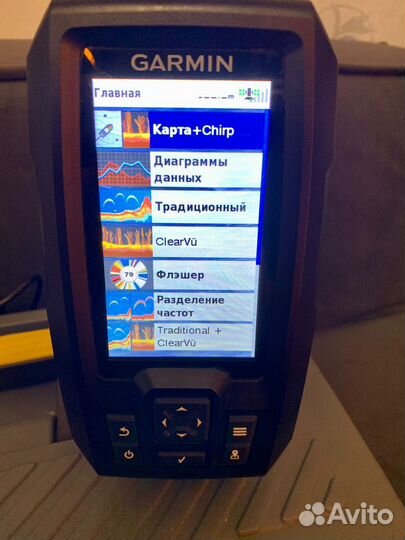 Эхолот garmin striker plus 4cv + GT-20