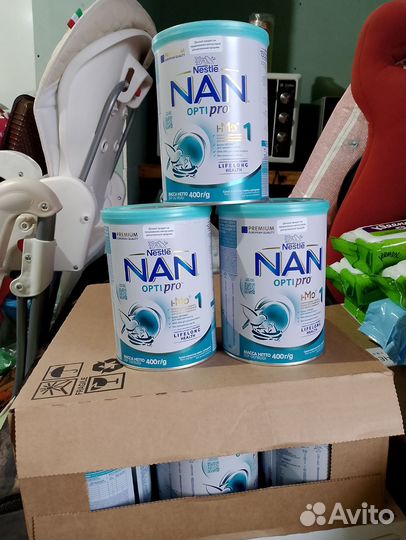 Молочная смесь NAN 1 optipro с рождения до 6мес