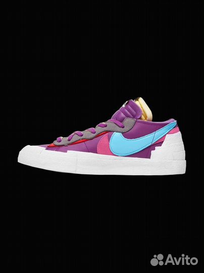 Кроссовки Nike Kaws x sacai x Blazer Low (Purple)