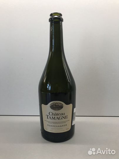 Бутылки из тёмного стекла красивой формы, 6 шт