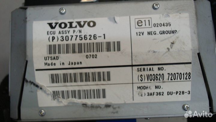 Дисплей компьютера Volvo XC90, 2007